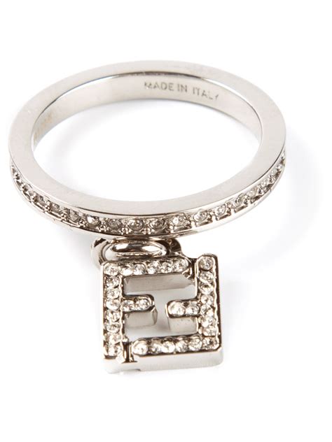 silver ring fendi|fendi rings for women.